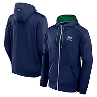 Men's Fanatics Navy Notre Dame Fighting Irish Defender Full-Zip Hoodie