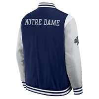 Veste à boutons-pression intégrale Elements Elite de Notre Dame Fighting Irish pour homme la marque Fanatics bleu marine