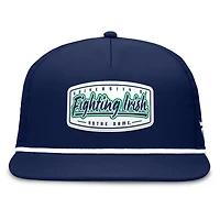 Casquette ajustable en corde pour homme, bleu marine, motif Notre Dame Fighting Irish Expedition