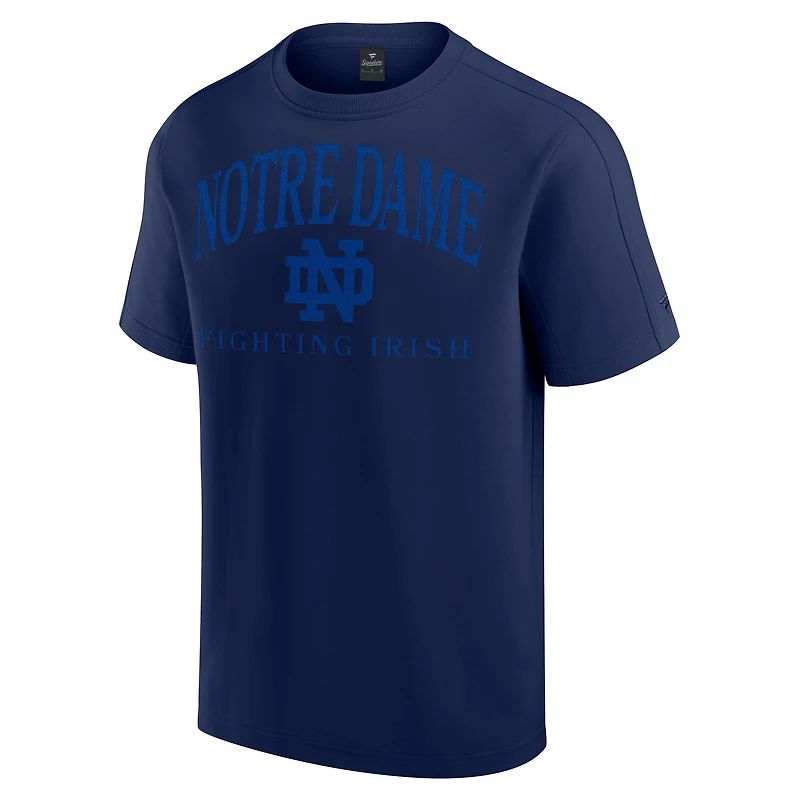 T-shirt bleu marine Fanatics pour homme avec logo Notre Dame Fighting Irish Flex Tri-Blend