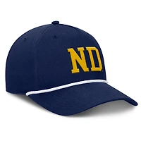 Men's Fanatics  Navy Notre Dame Fighting Irish Foul Ball Rope Adjustable Hat