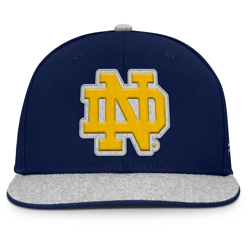 Men's Fanatics Navy Notre Dame Fighting Irish Loden Snapback Hat