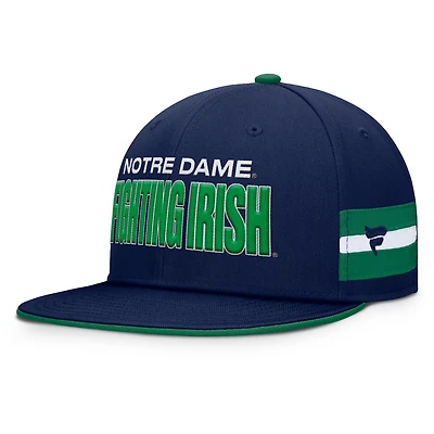 Men's Fanatics  Navy Notre Dame Fighting Irish Pick Off Fitted Hat