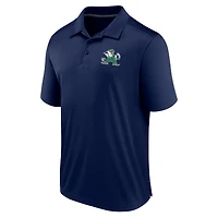 Polo bleu marine Fanatics pour homme de l'équipe Fighting Irish Notre Dame