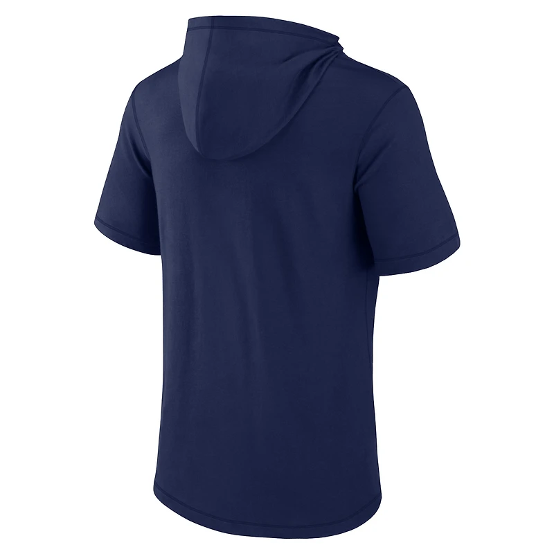 T-shirt à capuche avec logo principal irlandais Fanatics Navy Notre Dame Fighting Irish pour hommes