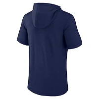 T-shirt à capuche avec logo principal irlandais Fanatics Navy Notre Dame Fighting Irish pour hommes