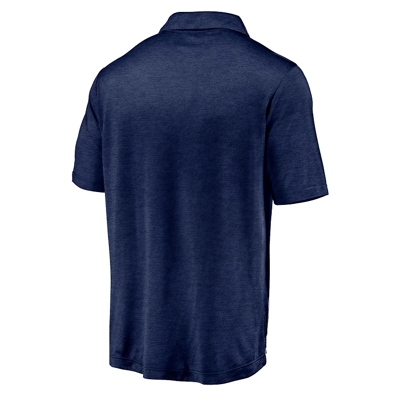 Men's Fanatics Navy Notre Dame Fighting Irish Primary Logo Striated Polo