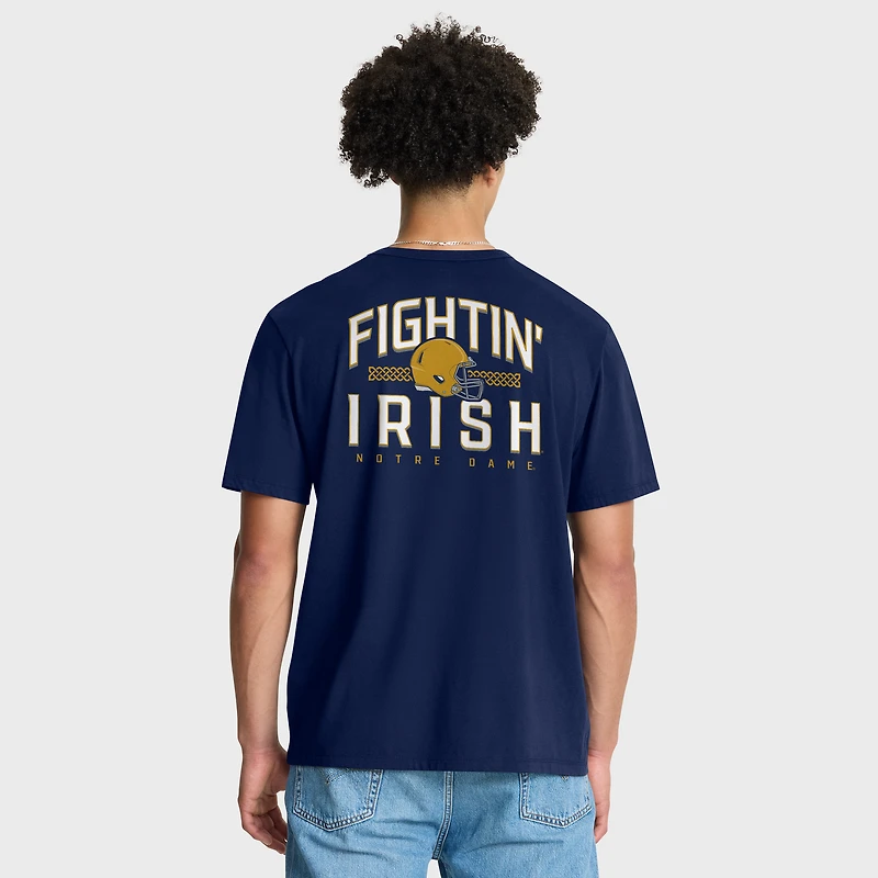 Men's Fanatics Navy Notre Dame Fighting Irish Quad Legacy T-Shirt