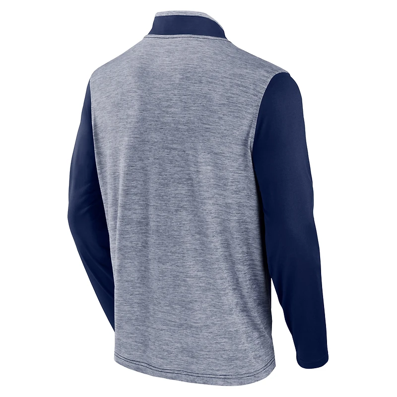 Men's Fanatics Navy Notre Dame Fighting Irish Recharged Quarter-Zip Jacket
