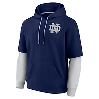 Sweat à capuche élégant pour homme Fanatics Navy Notre Dame Fighting Irish