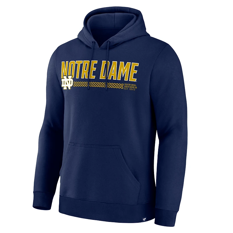 Men's Fanatics Navy Notre Dame Fighting Irish The Quad Stellar Excellence Pullover Hoodie