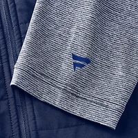 Veste zippée entièrement ton sur avec logo principal de Notre Dame Fighting Irish pour homme la marque Fanatics Navy