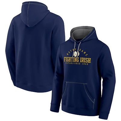 Men's Fanatics Navy Notre Dame Fighting Irish Toppler Fleece Pullover Hoodie