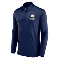Haut à quart de zip Fanatics Navy Notre Dame Fighting Irish Underdog Mindset pour hommes