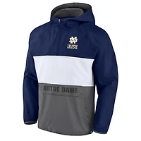 Fanatics Navy Notre Dame Fighting Irish Victory On Raglan Quarter-Zip Sweat à capuche pour hommes