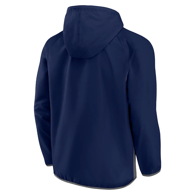Fanatics Navy Notre Dame Fighting Irish Victory On Raglan Quarter-Zip Sweat à capuche pour hommes