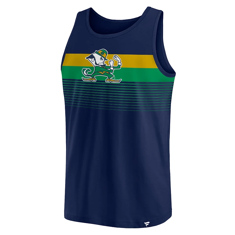 Débardeur Fanatics pour homme bleu marine Notre Dame Fighting Irish Wild Game
