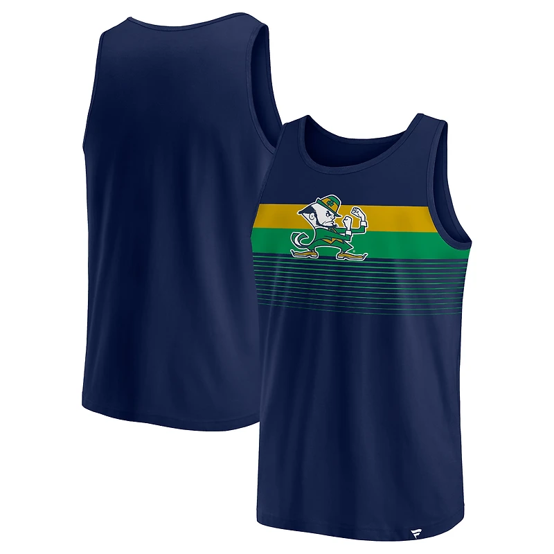 Débardeur Fanatics pour homme bleu marine Notre Dame Fighting Irish Wild Game