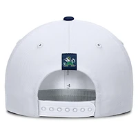 Casquette ajustable Fanatics blanche/bleu marine pour homme, motif Notre Dame Fighting Irish Admiral