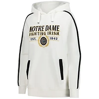 Men's Gameday Couture Cream Notre Dame Fighting Irish Down, Set, Go Hoodie and Shorts Lounge Set