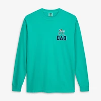 Men's Green Notre Dame Fighting Irish Father's Day Campus Drawing Long Sleeve T-Shirt