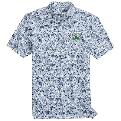 Polo de supporter johnnie-O bleu marine Notre Dame Fighting Irish Tailgater pour homme