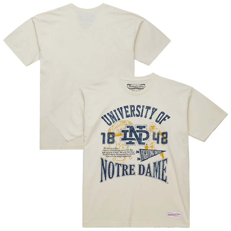 T-shirt Mitchell & Ness crème pour homme
