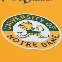 Men's Mitchell & Ness Gold Notre Dame Fighting Irish Double Clutch Premium T-Shirt