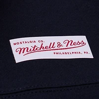 Men's Mitchell & Ness  Navy Notre Dame Fighting Irish Half Time Fleece Crewneck Sweatshirt