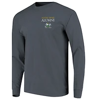 T-shirt à manches longues pour homme, bleu marine, avec sceau circulaire des anciens élèves de Notre Dame Fighting Irish