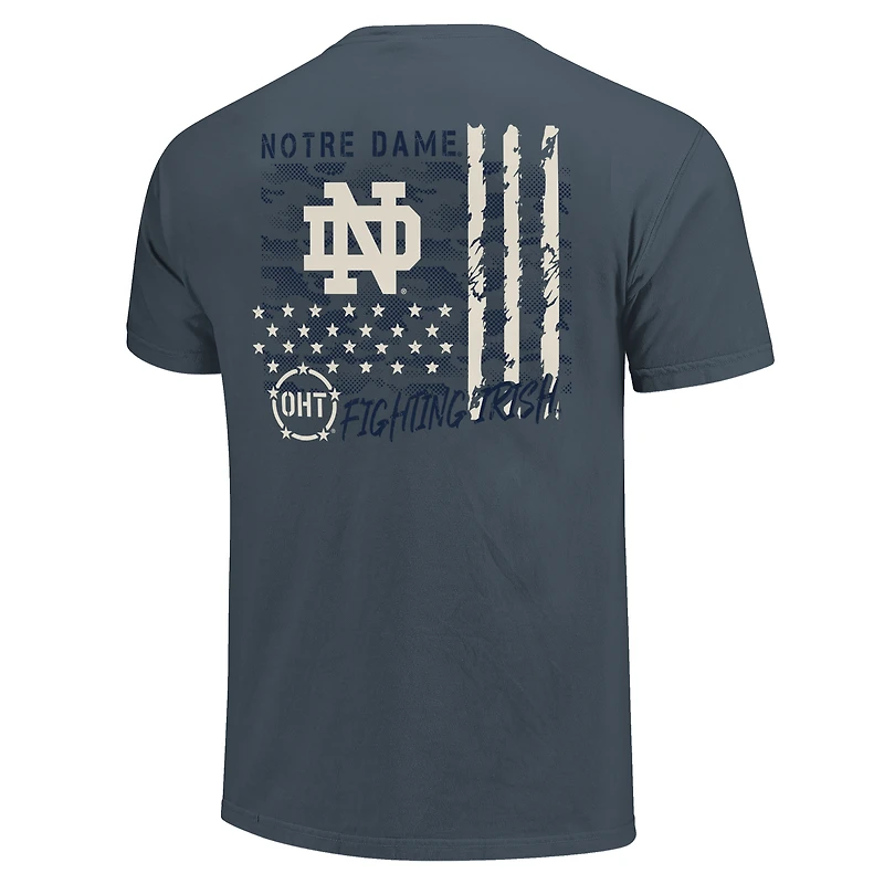 T-shirt camouflage bleu marine pour homme de l'équipe Fighting Irish Notre Dame