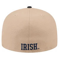 Men's New Era  Khaki Notre Dame Fighting Irish Two-Tone 59FIFTY Fitted Hat