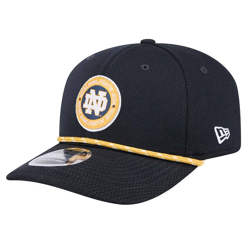 Men's New Era Navy Notre Dame Fighting Irish COOLERA 9SEVENTY Rope Stretch-Snap Hat