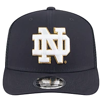 Men's New Era Navy Notre Dame Fighting Irish Primary 9SEVENTY Trucker Stretch-Snap Hat