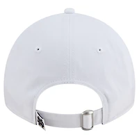 Casquette ajustable New Era blanche pour homme, motif supporter des Fighting Irish de Notre Dame, modèle 9TWENTY