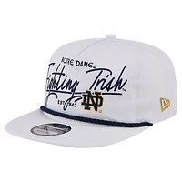 Men's New Era  White Notre Dame Fighting Irish Team Rope 19TWENTY Adjustable Hat