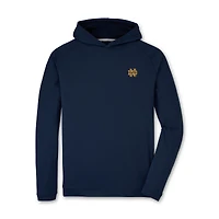 Men's Peter Millar  Navy Notre Dame Fighting Irish Pine Performance Hoodie