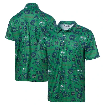 Men's Reyn Spooner Green Notre Dame Fighting Irish Performance Polo