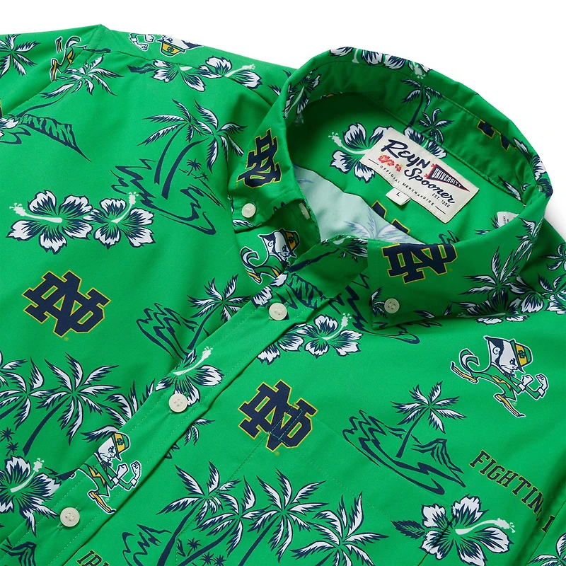 Men's Reyn Spooner Kelly Green Notre Dame Fighting Irish Classic Button-Up Shirt