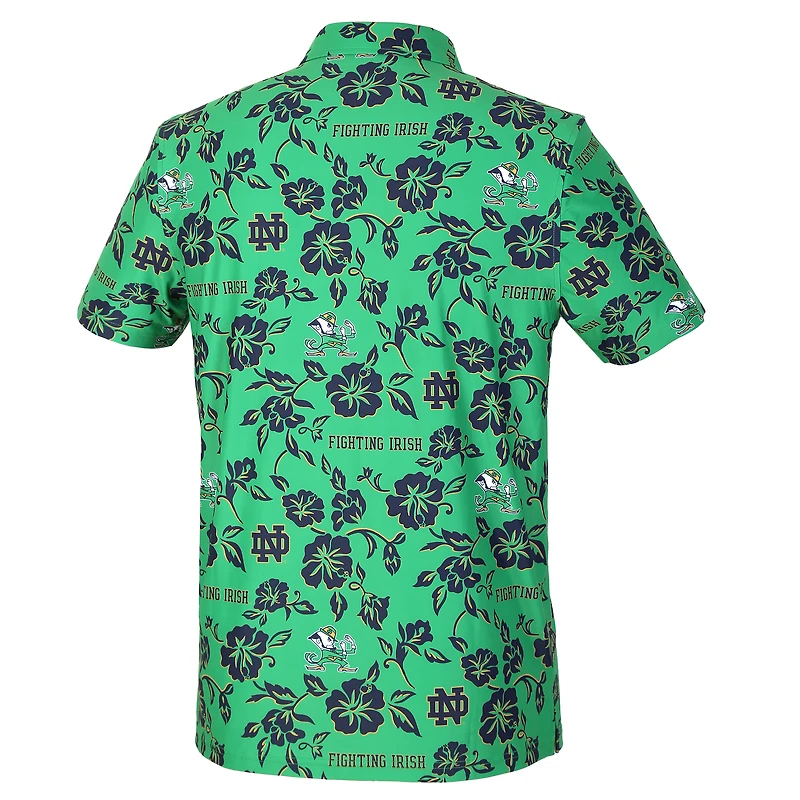 Men's Reyn Spooner  Kelly Green Notre Dame Fighting Irish Pua Performance Polo