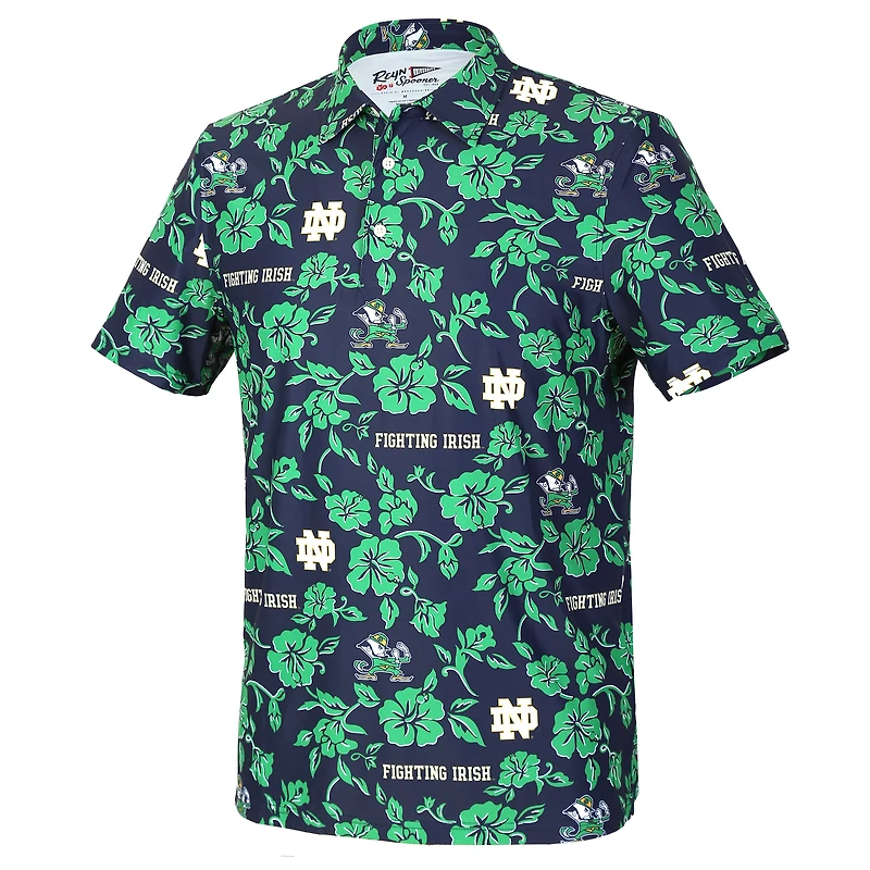 Men's Reyn Spooner  Navy Notre Dame Fighting Irish Pua Performance Polo