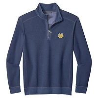 Veste Tommy Bahama bleu marine pour homme, modèle Notre Dame Fighting Irish Montego Bay, demi-zippée
