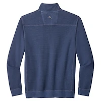 Haut Tommy Bahama bleu marine pour homme, modèle Fighting Irish Montego Bay, avec fermeture éclair quart de tour