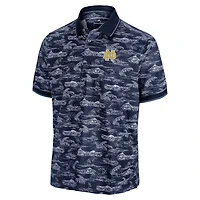 Polo Tommy Bahama bleu marine pour homme, Notre Dame Fighting Irish Sport Bay View IslandZone