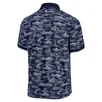 Polo Tommy Bahama bleu marine pour homme, Notre Dame Fighting Irish Sport Bay View IslandZone