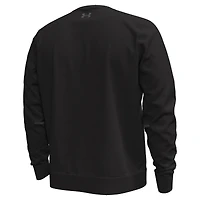 Men's Under Armour  Black Notre Dame Fighting Irish Metallic Tri-Blend Unstoppable Fleece Sweatshirt