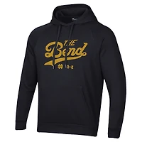 Men's Under Armour Black Notre Dame Fighting Irish The Bend Rival Raglan Hoodie