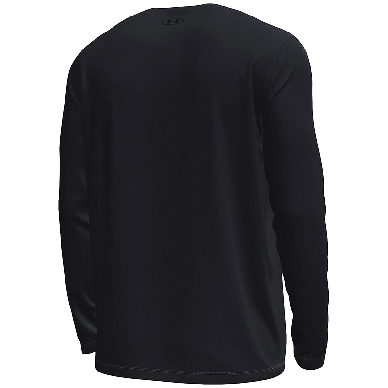 Men's Under Armour Black Notre Dame Fighting Irish The Bend Stretch Long Sleeve T-Shirt