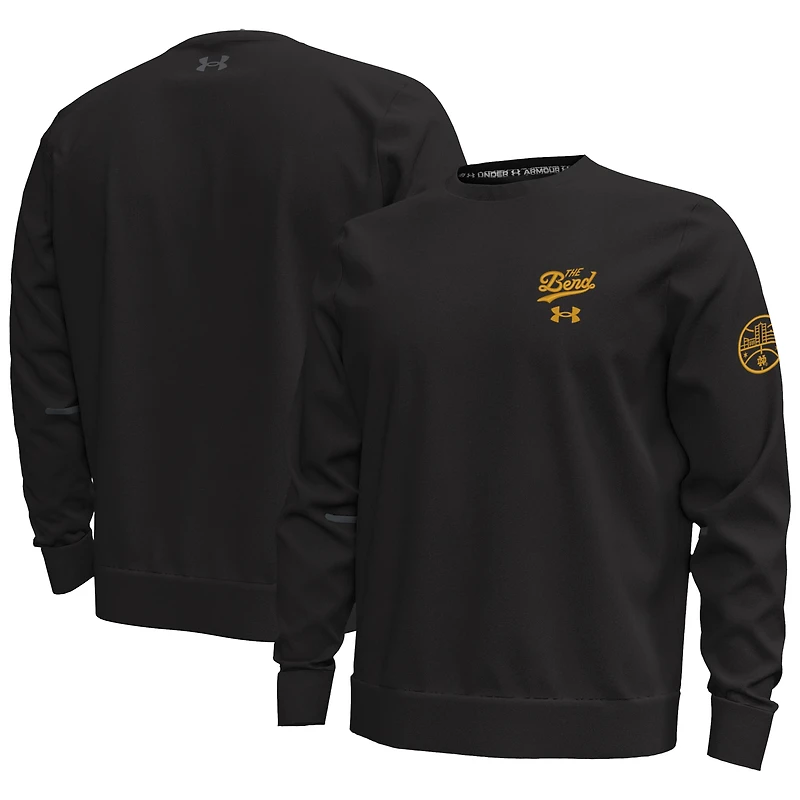 Men's Under Armour Black Notre Dame Fighting Irish The Bend Unstoppable Sweatshirt
