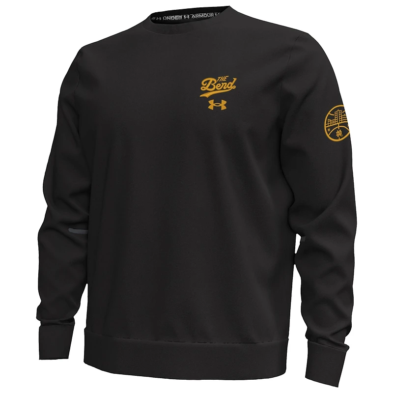Men's Under Armour Black Notre Dame Fighting Irish The Bend Unstoppable Sweatshirt
